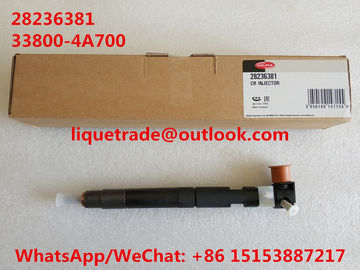 الصين حاقن DELPHI الأصلي والجديد للسكك الحديدية 28236381 لـ HYUNDAI Starex 33800-4A700 / 338004A700 المزود