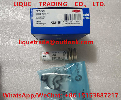 الصين مجموعة صمامات دلفي 7135-649 (تشمل فوهة L138PRD + صمام 9308-621C / 28538389) مجموعات الإصلاح 7135649 ، 7135649 المزود