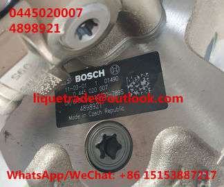 مضخة الوقود BOSCH 0445020007 ، 0445020007 لـ Cummins 4898921 ، IVECO 5801382396 المزود